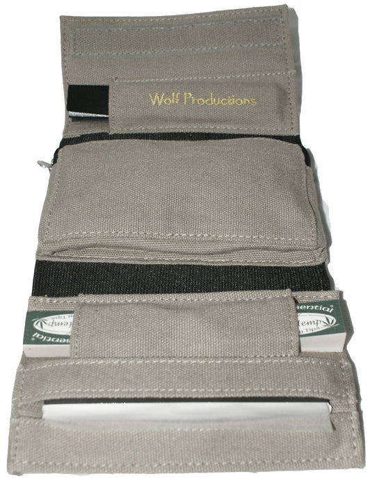 Wolf Medium Roll up Wallet GREY (14cm x 9cm x 25cm)