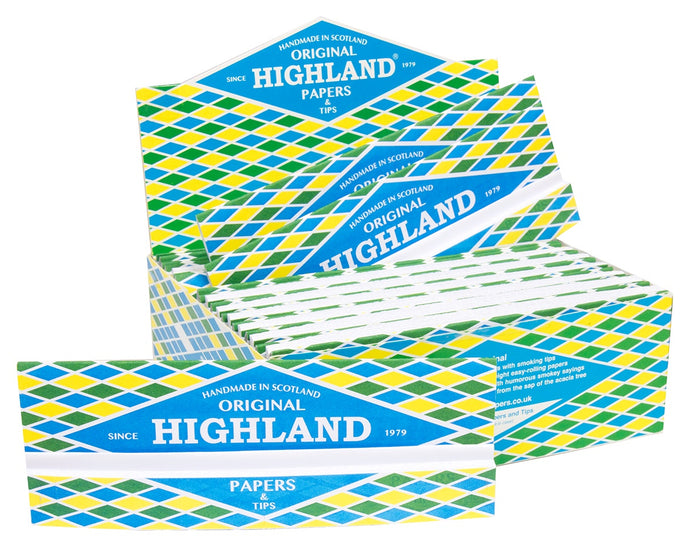 Highland Original Papers and tips  (24 packs per box)