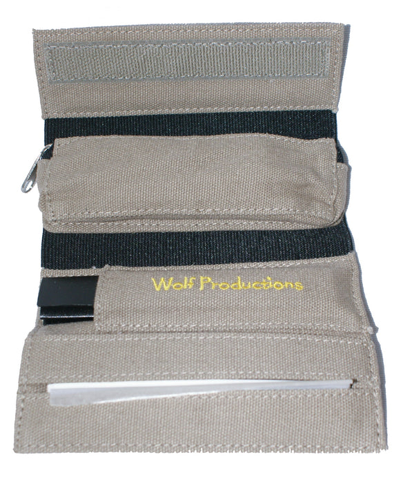Wolf Small Roll up Wallet GREY (14cm x 5cm x 25cm)