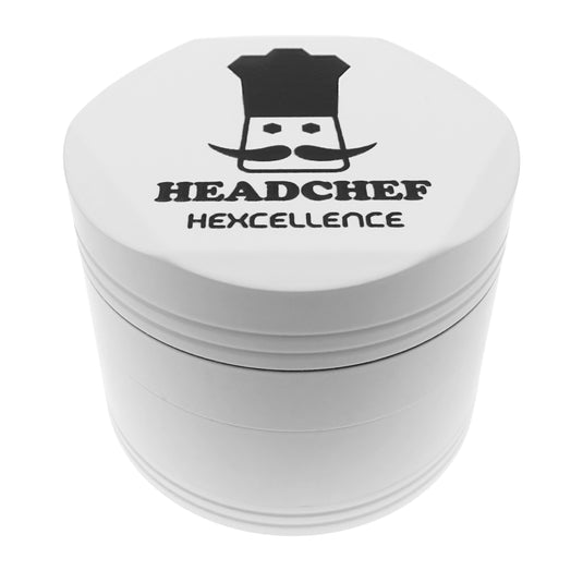 Cheeky One HEXCELLENCE SILK TOUCH  55mm 4 Part Grinder  WHITE