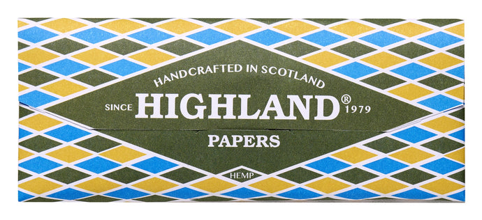Highland HEMP XL Papers and Tips with smoky saying  (24 packs per box)