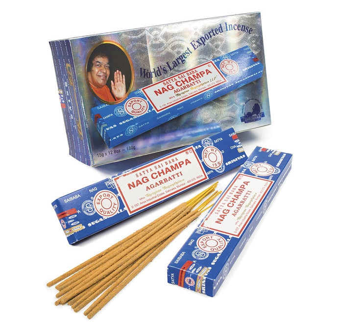 Nag Champa Incense (12 x 15g packs per box)