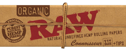 Raw Organic Connoisseur  1 14 Papers  Tips (Box of 24 Packs)