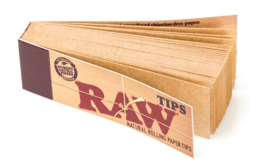 Raw Black Natural unrefined tips display of 50 booklets 50 tips per booklet