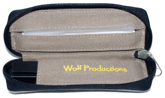 Wolf Small Hemp Rolling Kit GREY (14cm x 5cm x 25cm)